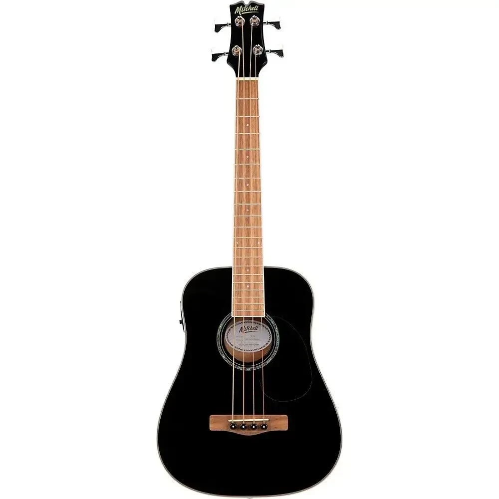 Бас-гитара акустическая Mitchell EZB Mini Dreadnought Black