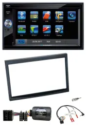 Blaupunkt SD USB TMC Bluetooth 2DIN Lenkrad Navigation für Citroen C3 C2 Berling