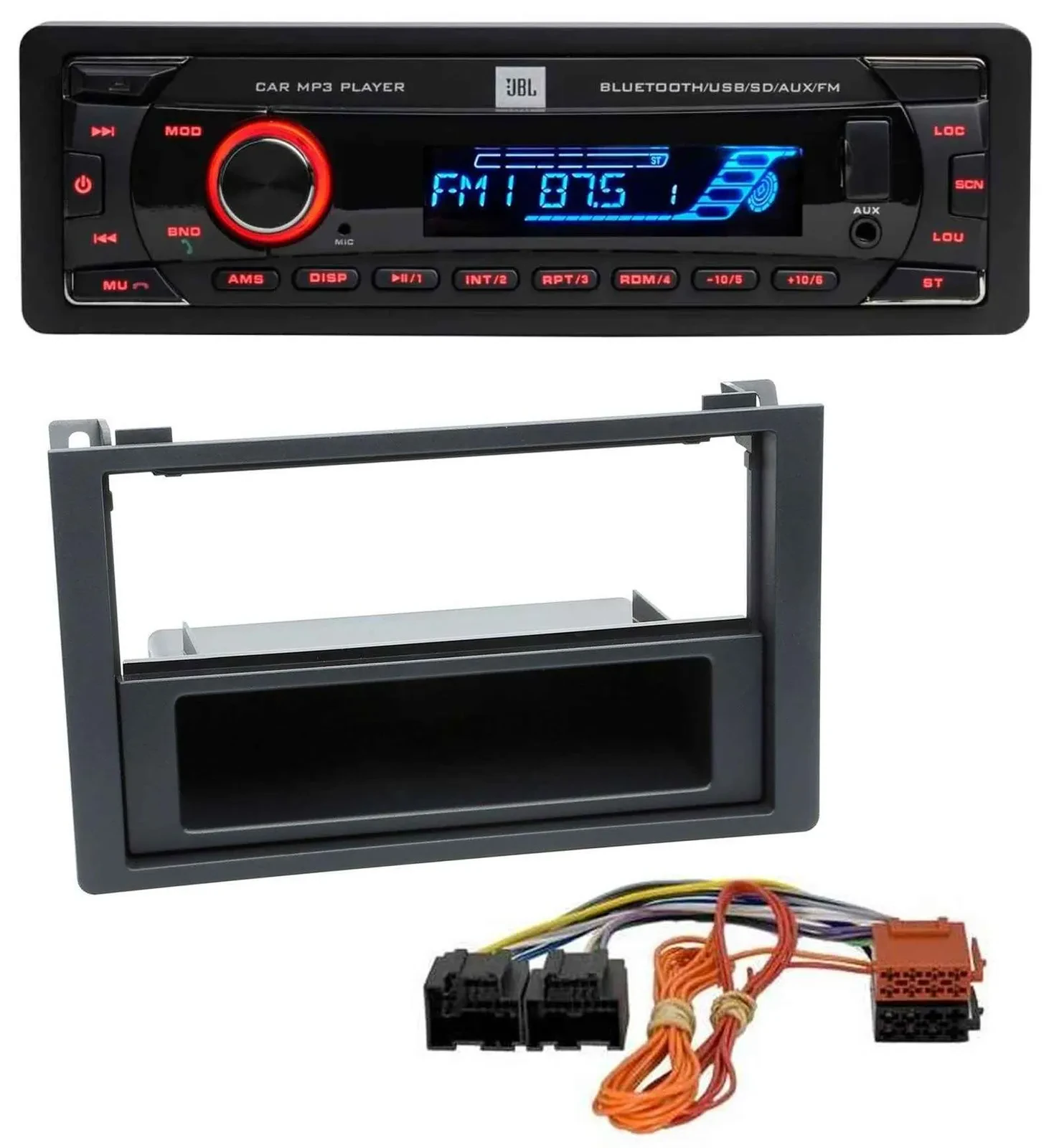 JBL AUX MP3 USB Bluetooth SD Autoradio für Saab 9.3 (ab 2006)