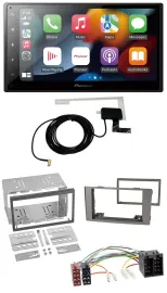 Автомагнитола Pioneer 2DIN MP3 USB Bluetooth DAB серебристая для Iveco Daily 2006–2014