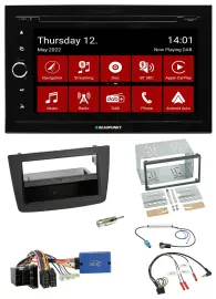 Автомагнитола Blaupunkt 2DIN, Bluetooth, DAB, DVD, USB для Alfa Romeo Mito (ISO)