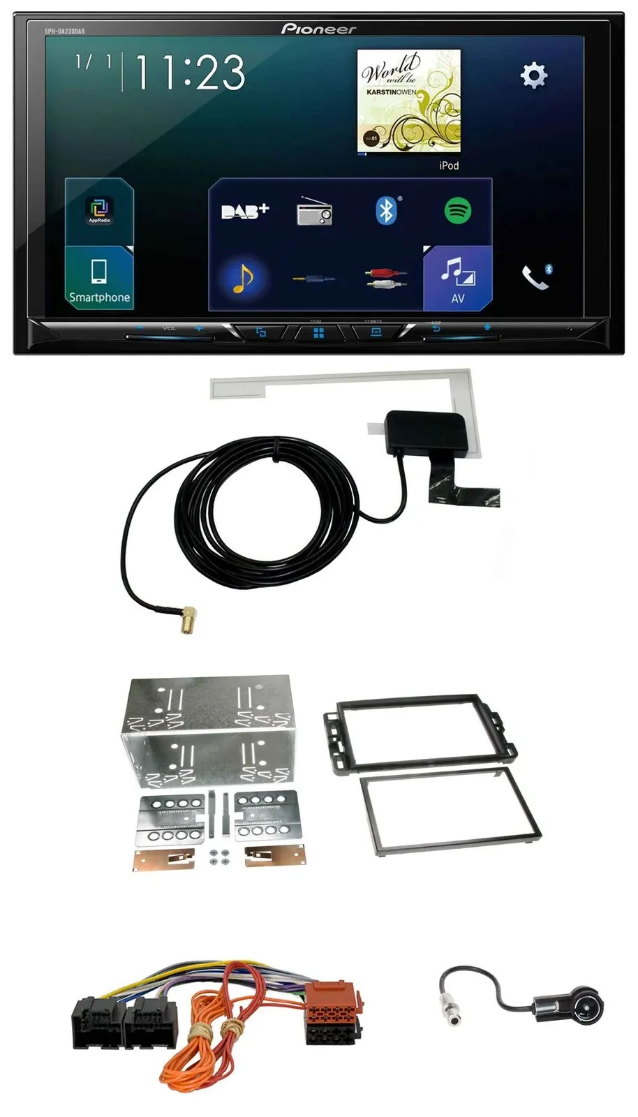 Автомагнитола для Cadillac BLS (2006–2010) Pioneer 2DIN DAB USB MP3 Bluetooth