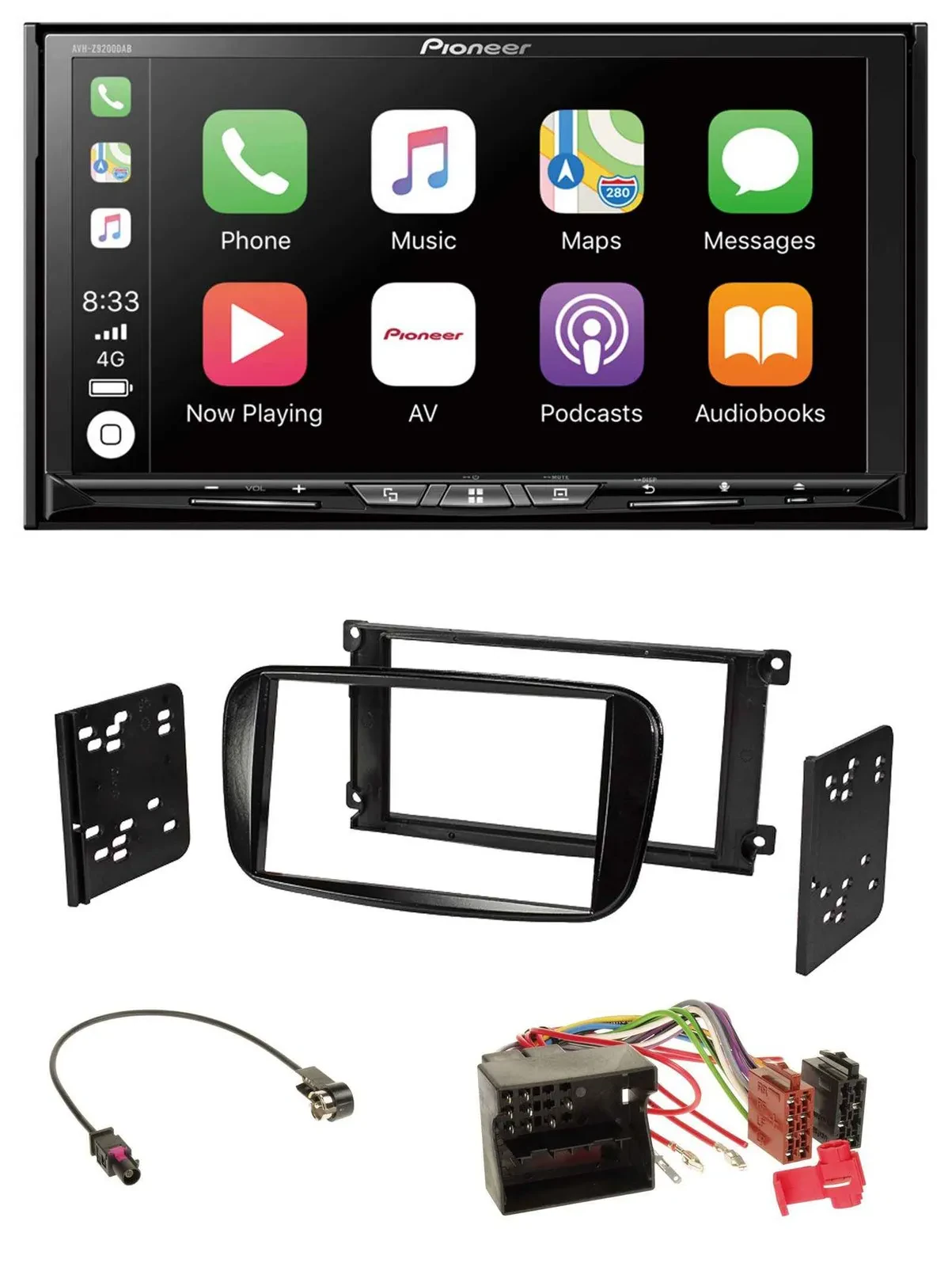 Pioneer 2DIN MP3 USB DAB DVD Bluetooth Autoradio für Ford C-Max Focus Galaxy ab