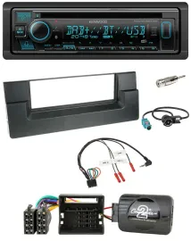 Автомагнитола Kenwood Bluetooth, DAB, CD, USB для BMW 5 Series E39 (2001–2004), поддержка управления на руле