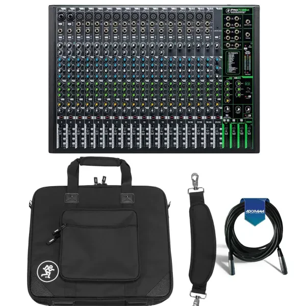 Mackie ProFXv3 22-Channel Pro Effects Mixer with USB+Software Bundle W/Carry Bag