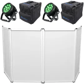 Прибор смены цвета American DJ 12P HEX IP LED DMX с чехлом и фасадом (пара)