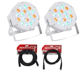 Светодиодный прибор Rockville RockPAR50 White с аксессуарами (пара)