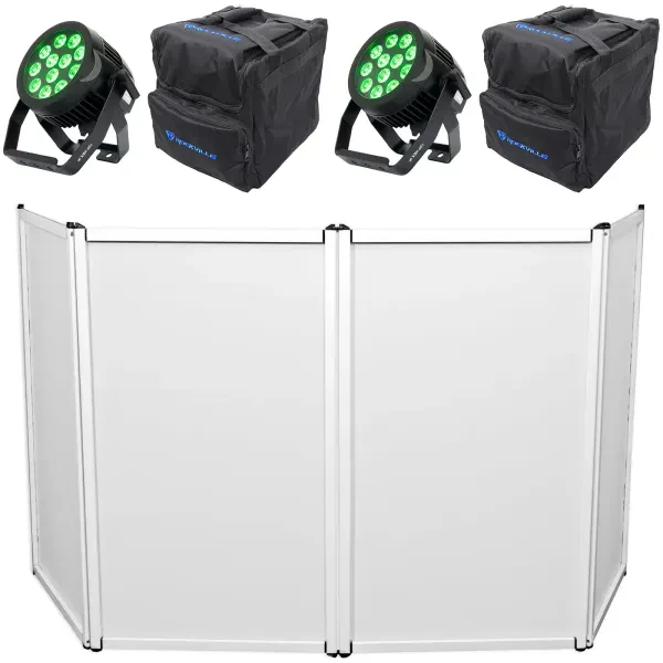 Прибор смены цвета American DJ 12P HEX IP LED DMX с чехлом и фасадом (пара)