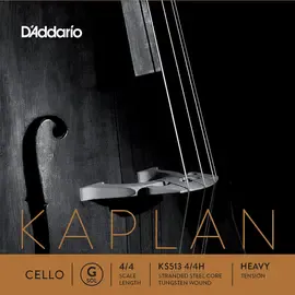 Струна для виолончели D'Addario Kaplan KS513 4/4H, G