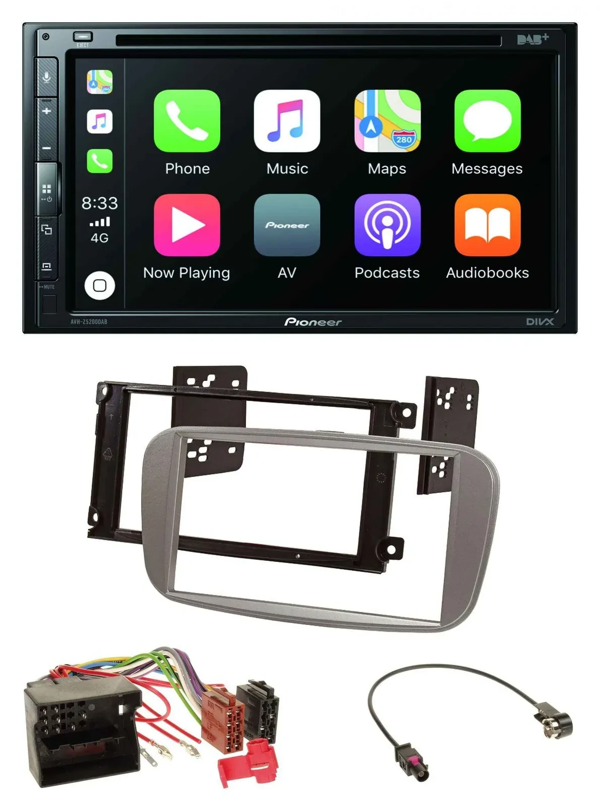 Pioneer DVD 2DIN MP3 DAB Bluetooth USB Autoradio für Ford Focus Galaxy C-Max ab