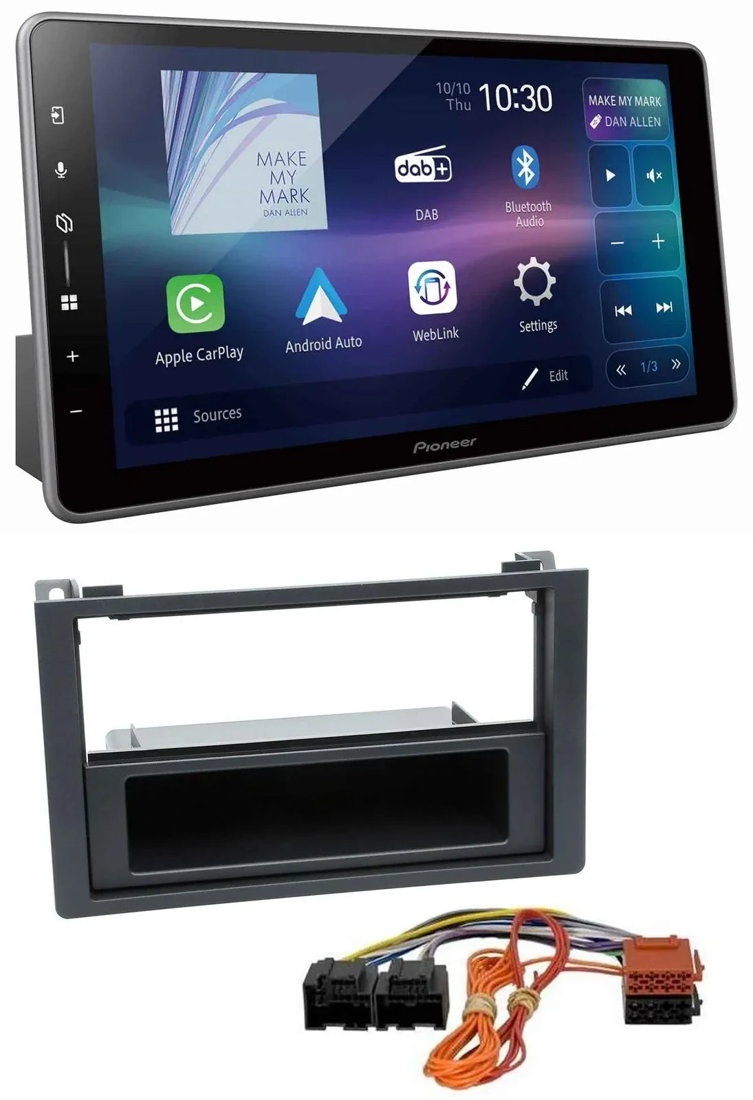 Pioneer Bluetooth USB DAB MP3 Autoradio für Saab 9.3 (ab 2006)