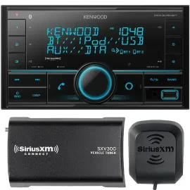 Kenwood DPX305MBT CD/DVD Receiver + SiriusXM Tuner Support