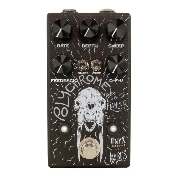 Педаль эффектов для электрогитары Walrus Audio Polychrome Analog Flanger Effects Pedal, Onyx Limited Edition