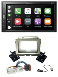 Pioneer USB MP3 DAB 2DIN Bluetooth Autoradio für Kia Sportage 3 SL 10-15 silber