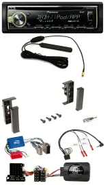 Автомагнитола Pioneer CD/MP3, USB, DAB для Audi A3/A4/A6 (1999–2000), совместима с кнопками на руле, для активной аудиосистемы