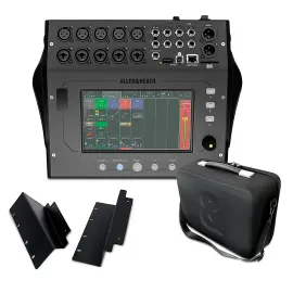 Allen & Heath CQ-12T Digital Mixer Bundle w/Padded Soft Case and Rackmount Kit
