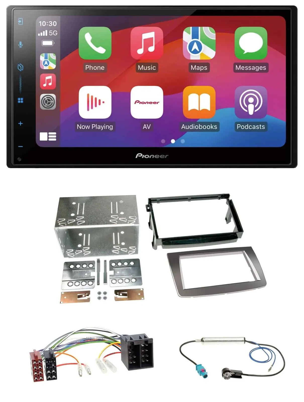 Pioneer DAB USB MP3 Bluetooth 2DIN Autoradio für Alfa Romeo Mito ISO 955 08-14 s