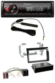 Pioneer MP3 DAB 1DIN AUX USB Autoradio für Fiat Ducato (06-10) - piano