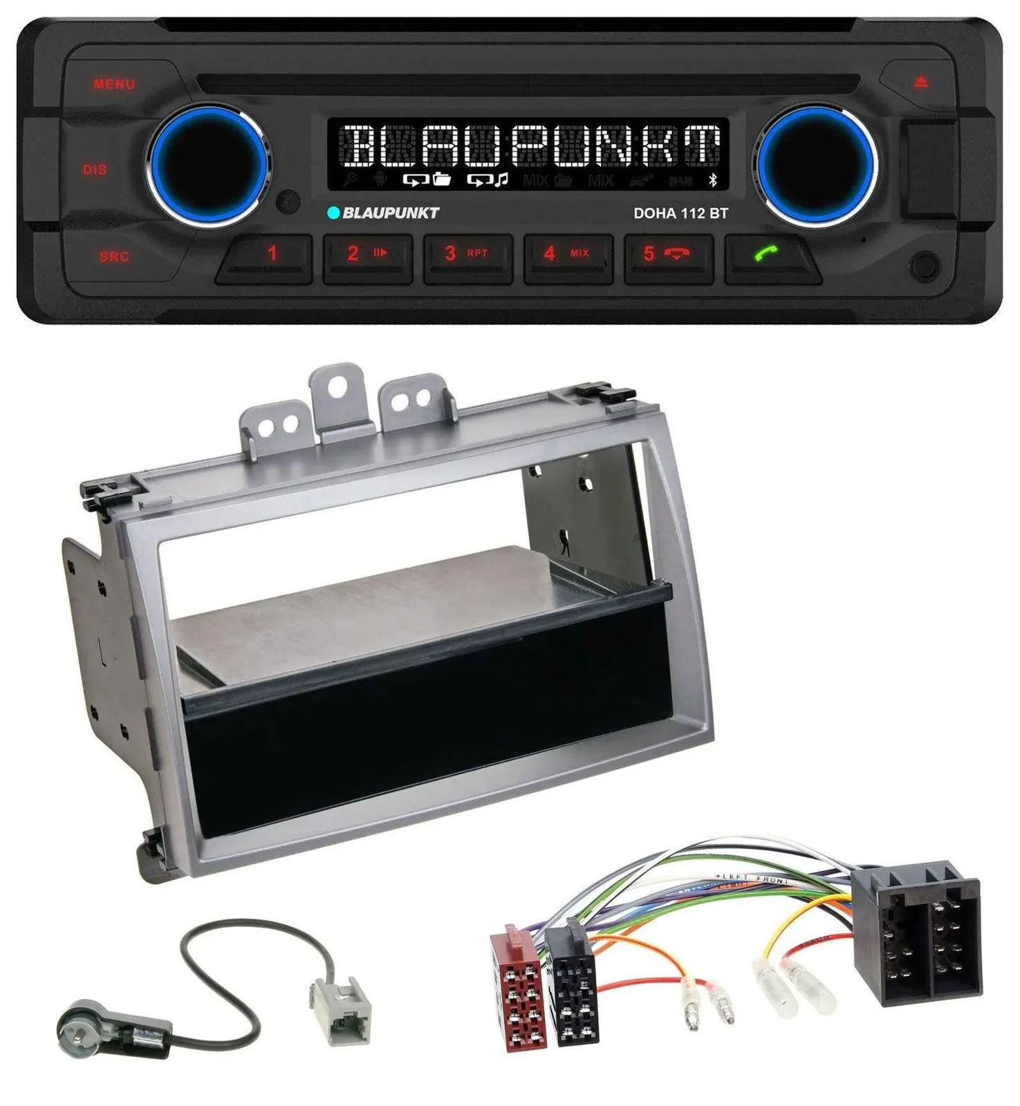 Blaupunkt AUX MP3 CD Bluetooth USB Autoradio für Hyundai i20 (08-11) Ablagefach