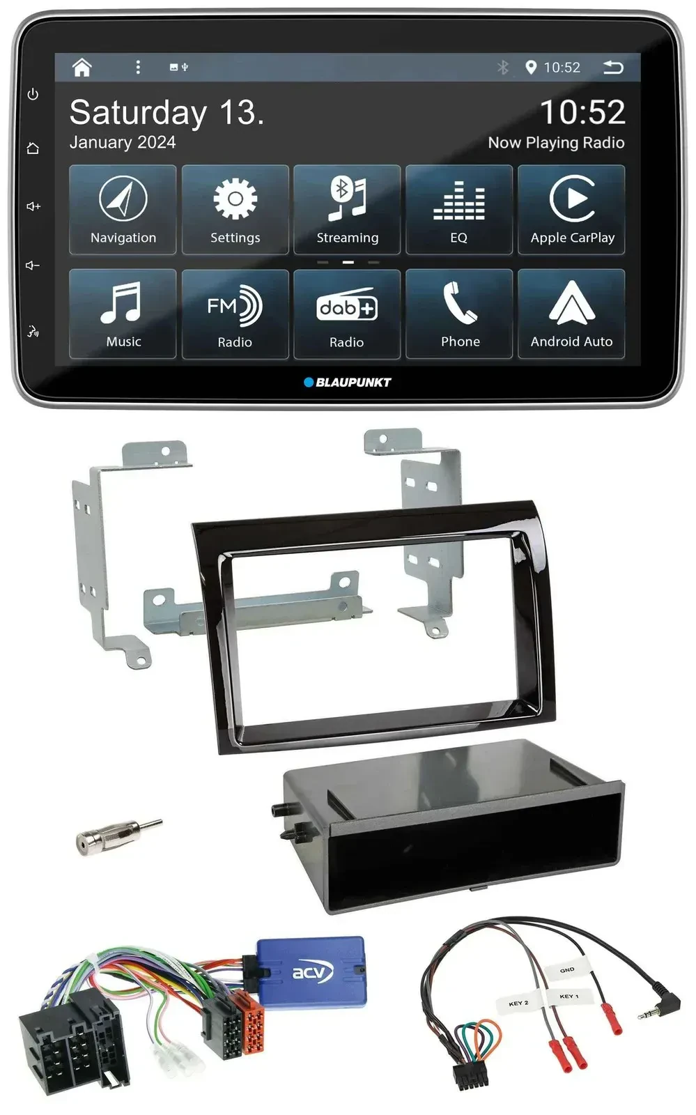 Blaupunkt USB DAB SD Lenkrad Bluetooth Autoradio für Fiat Ducato 2008-11 Profi p