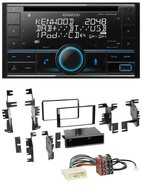 Kenwood CD 2DIN DAB USB MP3 Bluetooth Autoradio für Nissan Versa ab 07 Xterra ab