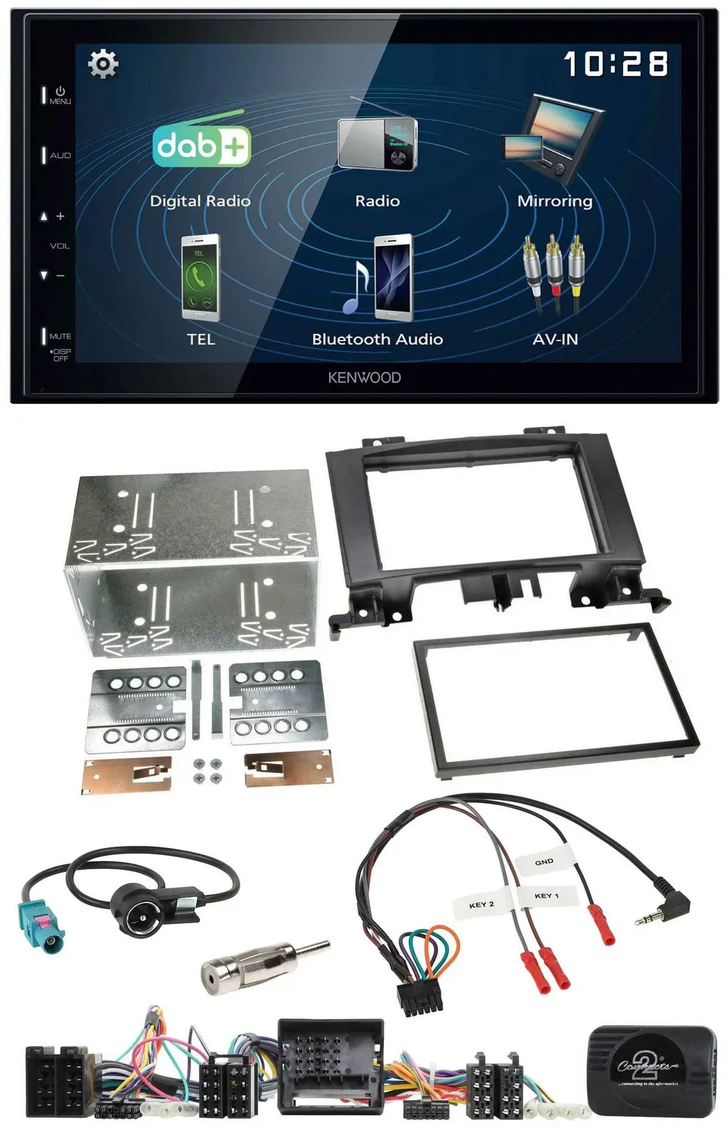 Kenwood 2DIN Bluetooth Lenkrad USB DAB Autoradio für Mercedes Sprinter Audio 5 2