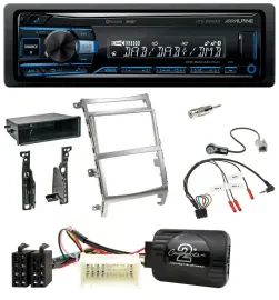 Alpine USB Bluetooth DAB Lenkrad Autoradio für Hyundai IX55 2009-2012 silber