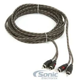 Belva BBIC5 5m (16.4 ft) 2-Channel RCA Car Audio Interconnect Cable