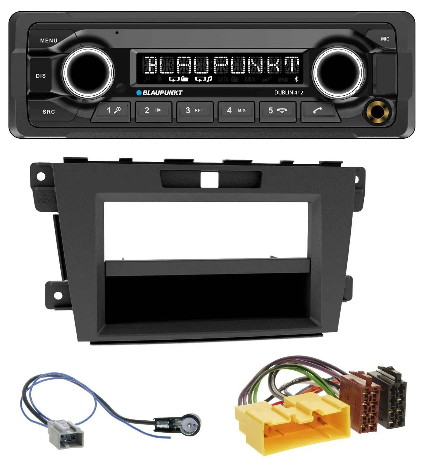 Автомагнитола для Mazda CX-7 (2009–2013) Blaupunkt MP3, Bluetooth, USB, AUX