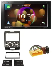 Автомагнитола для Ford Ranger / Mazda BT-50 (с 2006) JVC DAB, MP3, 2-DIN, Bluetooth, USB