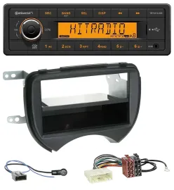 Continental 1DIN USB AUX MP3 Autoradio für Nissan Micra K13 10-13 schwarz