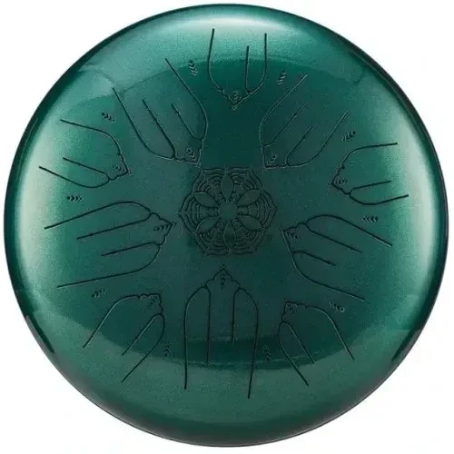 U-Turn TDW12-10-EQ Jewel Green Tongue Drum inkl. Pickup & Zubehör | Neu