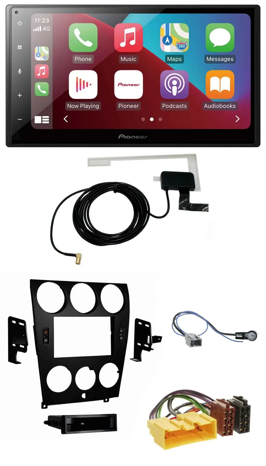 Автомагнитола Pioneer 2DIN USB Bluetooth DAB MP3 для Mazda 6 (2006–2008)