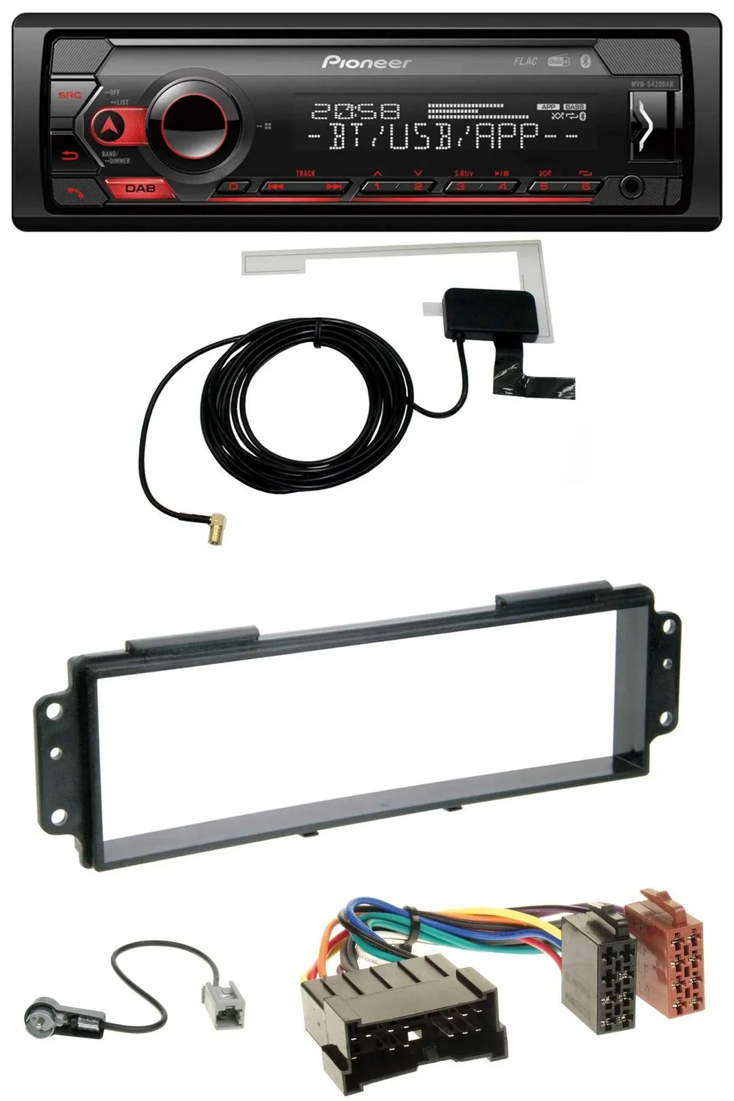 Автомагнитола для Kia Picanto (2008–2011) Pioneer DAB, USB, MP3, Bluetooth