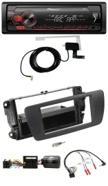 Автомагнитола для Seat Ibiza Pioneer 1DIN USB DAB MP3, поддержка кнопок на руле, черный