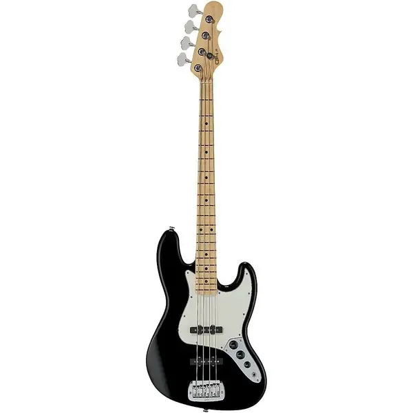 Бас-гитара G&L Fullerton Deluxe JB Maple Fingerboard Electric Bass Jet Black