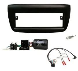 Einbauset Lenkradadapter DIN Autoradio für Fiat Doblo 2012-2015 schwarz