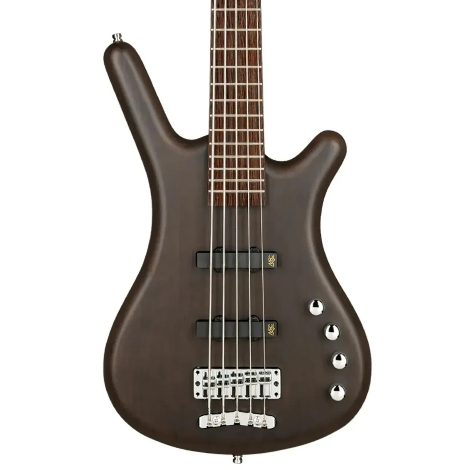 Бас-гитара Warwick RockBass Corvette Basic 5S 5-струнная, накладка венге, Nirvana Black, прозрачный сатин