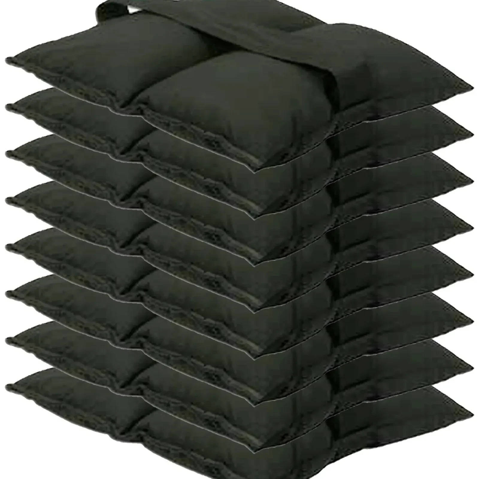 Global Truss GT-SB25 25 lb Black Canvas Sandbags 8 Pack
