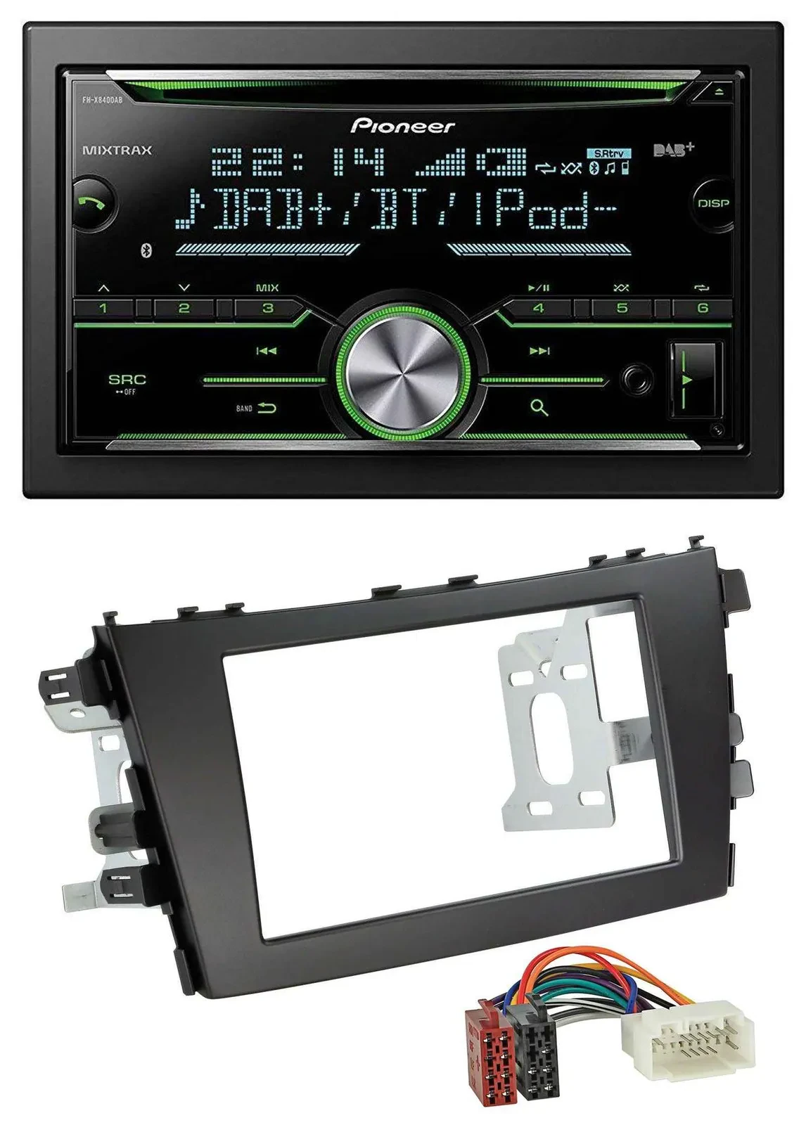 Pioneer Bluetooth MP3 DAB 2DIN USB CD Autoradio für Suzuki Celerio LF ab 2014