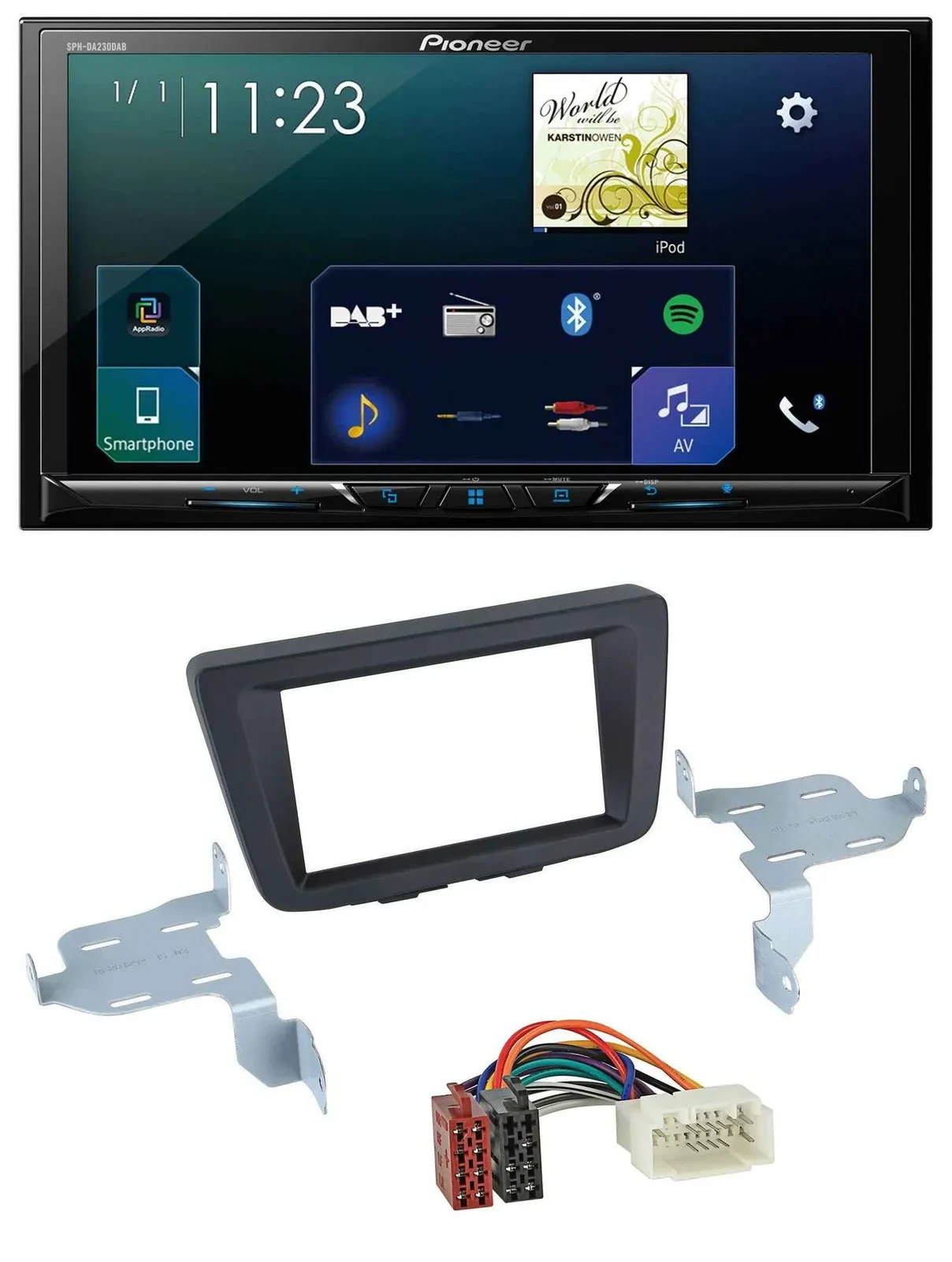 Автомагнитола Pioneer 2DIN DAB Bluetooth USB MP3 для Suzuki Baleno EW (с 2016)