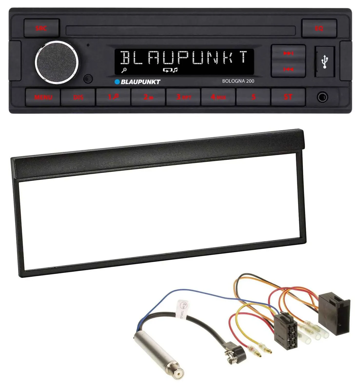 Blaupunkt MP3 AUX USB 1DIN Autoradio für Skoda Fabia (bis 2003)