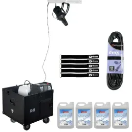 Elation Professional Crisp Max High Volume Theater Snow Machine w Case & Fluid