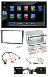 Blaupunkt Lenkrad USB Bluetooth TMC 2DIN Navigation für Opel Corsa C 2004-2006 a