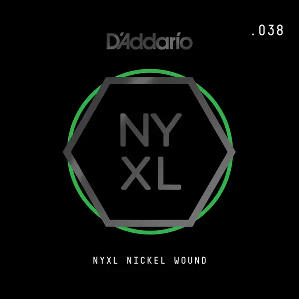 Струна одиночная D'Addario NYNW038 NYXL Nickel Wound Single 038