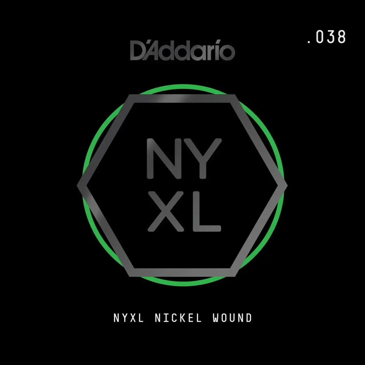 Струна одиночная D'Addario NYNW038 NYXL Nickel Wound Single 038