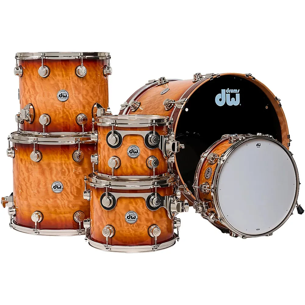 Ударная установка DW Collector's Series 333 Exotic (набор, 6 шт.) клён, Almond Burst, размеры: 22x18, 10x8, 12x9, 14x12, 16x14, 14x5.5