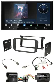 Kenwood Bluetooth 2DIN USB DAB Lenkrad Autoradio für Ford S-Max Mondeo 2007-2014