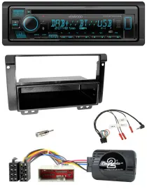 Автомагнитола Kenwood Bluetooth DAB CD USB для Land Rover Freelander 2004-200 (совместима с кнопками на руле)
