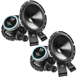 (2-Pairs) NVX VSP65KIT 500W 6.5" V-Series Component Speakers